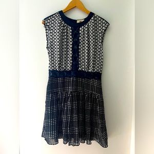 Boutique blue and white dress